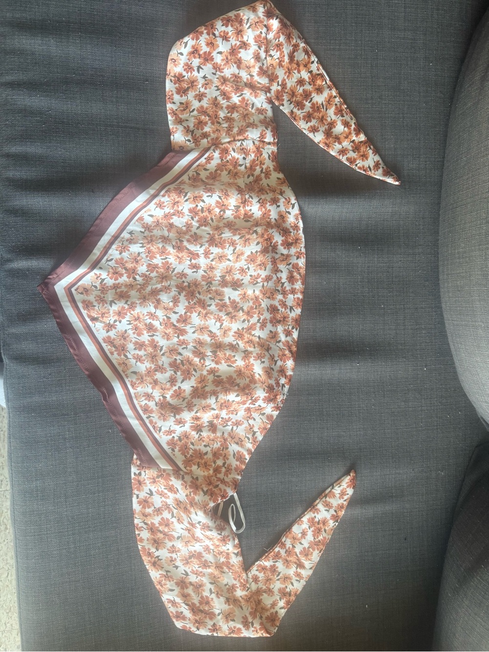Garage Silky Scarf Tie Top